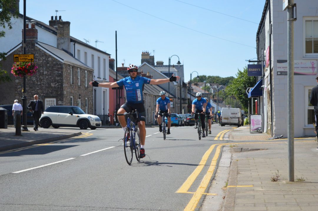 Howard Burge taking part in the Men of Harlech challenge 2019