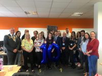 Wrexham Team with Mayor
