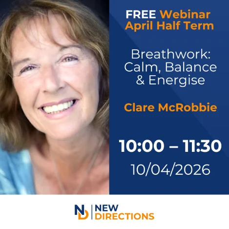 Free webinar April Half Term - Breathwork: Calm, Balance & Energise
