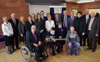 First Minister Carwyn Jones opens the new Ysgol Bryn Castell and Bridge Alternative Provision campus
