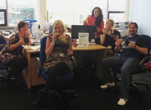Tea and Toast in the Liverpool office