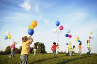 Children with Balloons
