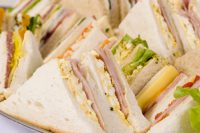 Image of a tray of sandwiches