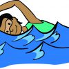 Individual swimming in pool