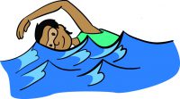 Individual swimming in pool