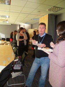 Guests enjoying the food