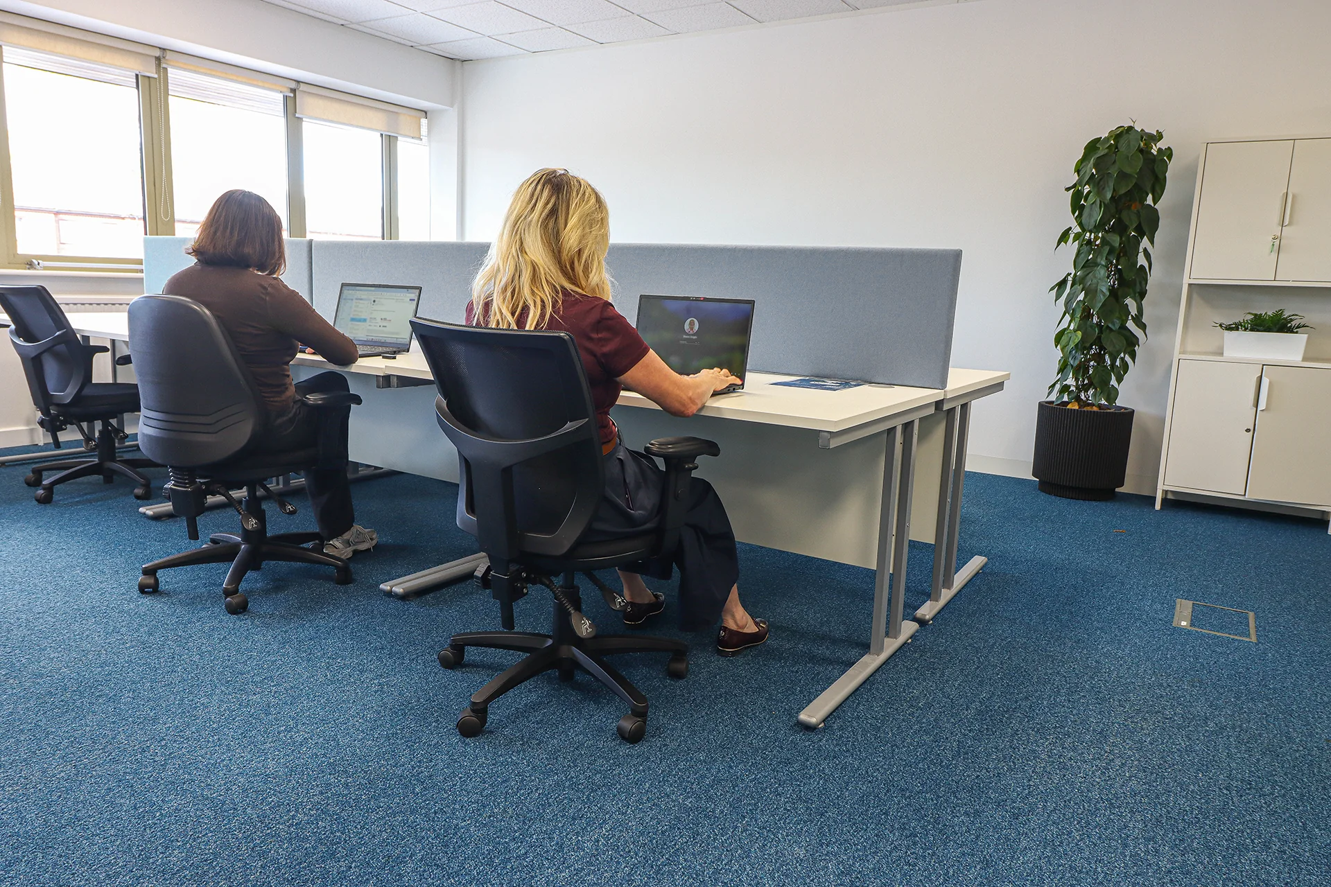 People working in the coworking space at Lambourne House