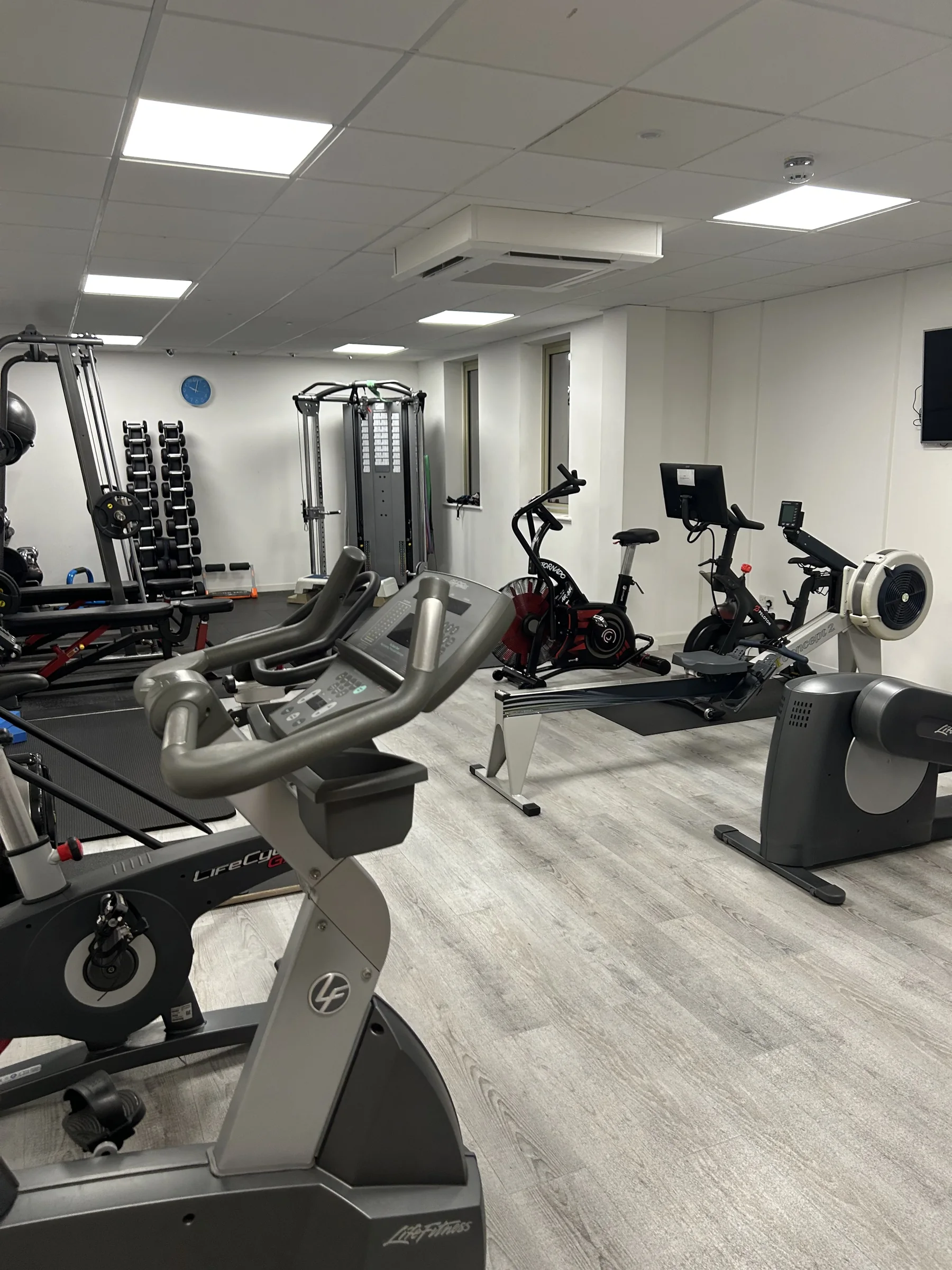 On-site gym at Lambourne House