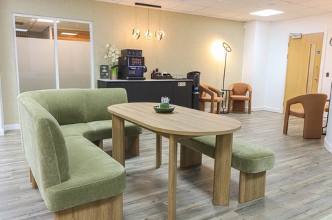 Reception lounge at Lambourne House