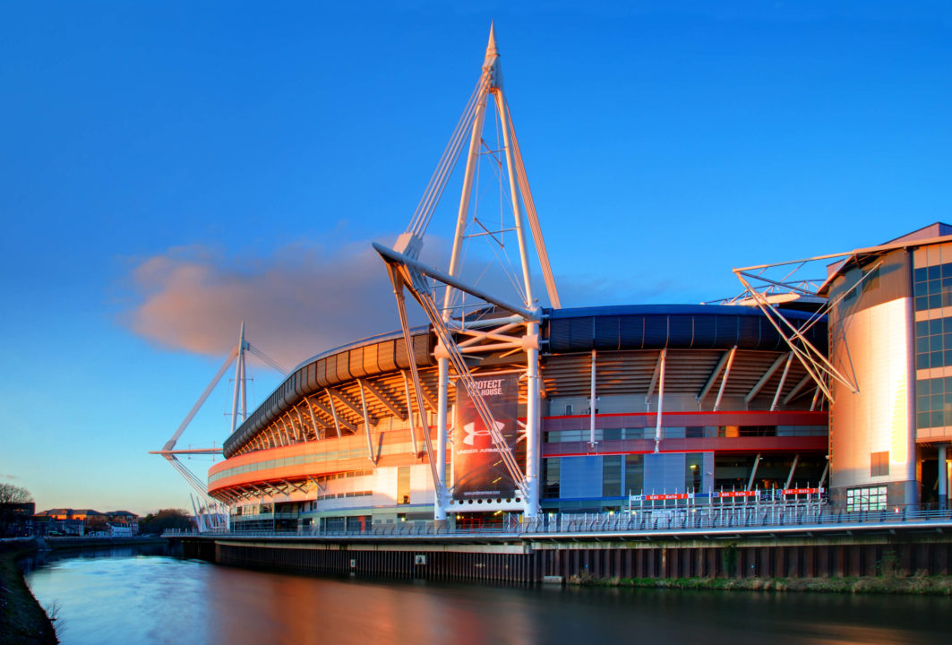 The sun is setting on the Principality Stadium, which will host an historic Mixed Ability Rugby match.